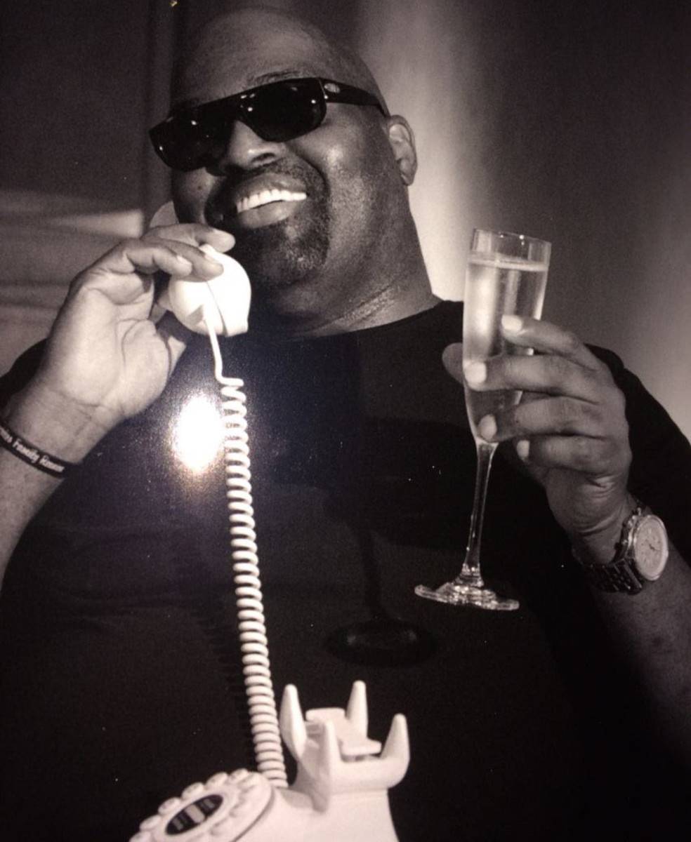 Frankie Knuckles on the phone